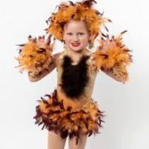 A Wish Come True feather Nala lion hat skirt gloves dance accessories NO SUIT